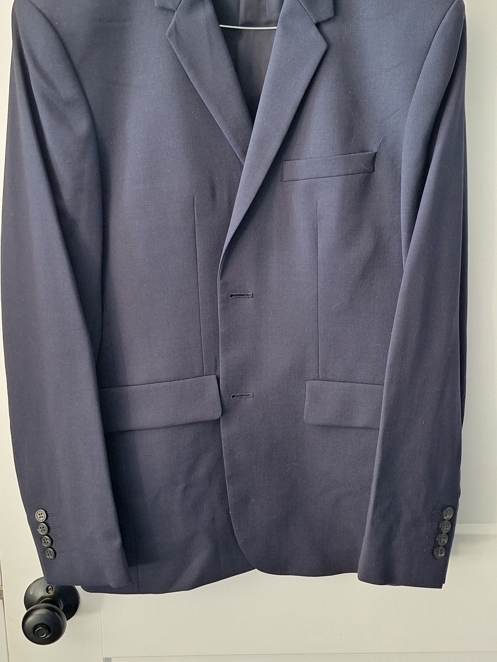 COS Men's Dark Navy Single-Breasted Blazer